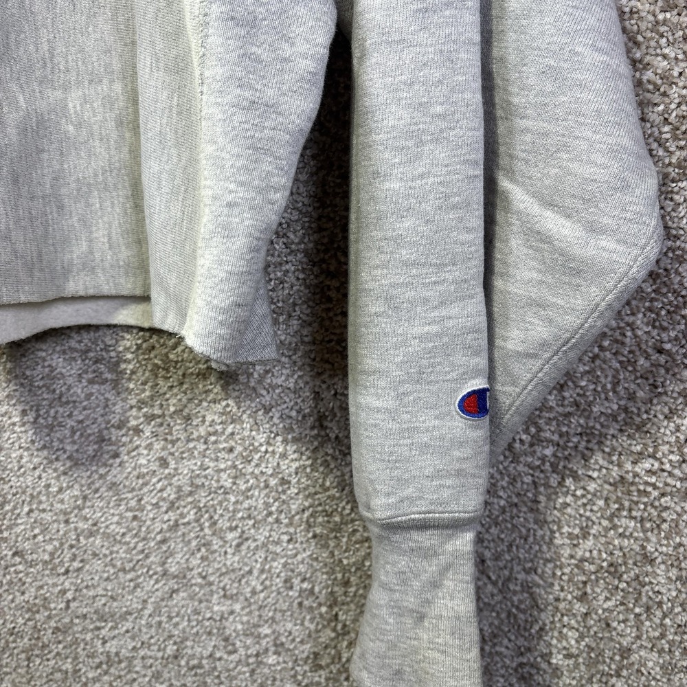 Minnesota Vikings Sweatshirt Womens Large Gray NFL Football Champion Cropped - Picture 2 of 9